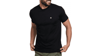 Mens Soft Cotton Crew Neck Athletic Fit T-Shirt