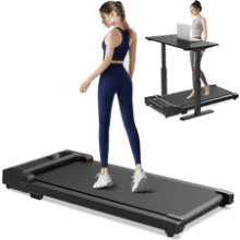 Mini Portable Under-Desk Walking Treadmill with Remote Control