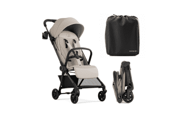 Mompush Nexis Carbon Fiber Travel Stroller – Lightweight, Carry‑On, Khaki