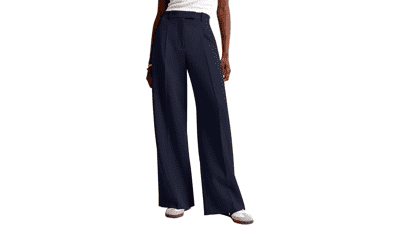 NIMIN Women Wide Leg High-Waisted Dress Pants