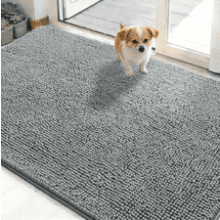 OLANLY 48x30 Muddy Paws Dog Door Mat – Super Absorbent, Non‑Slip, Machine Washable