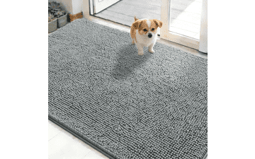 OLANLY 48x30 Muddy Paws Dog Door Mat – Super Absorbent, Non‑Slip, Machine Washable