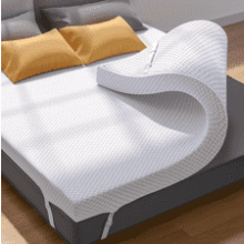 PERLECARE 3" Gel Memory Foam Mattress Topper