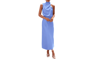 PRETTYGARDEN Women's Summer Satin Maxi Cocktail Dress