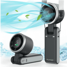PlayHot Portable Turbo Fan – 5-Speed, 12H USB‑C Rechargeable