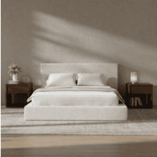 RECCI AirFrame Queen Bed Frame with Plush Headboard