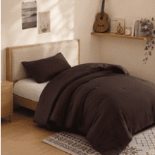 ROSGONIA Twin Comforter Set – Brown 2‑Piece Soft Bedding