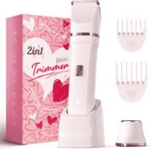 Risina 2-in-1 Bikini Trimmer – Waterproof Electric Razor for Women