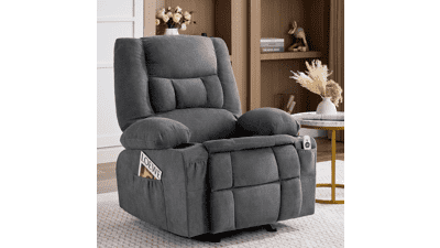 Rocker Recliner Chair with Massage and Heat