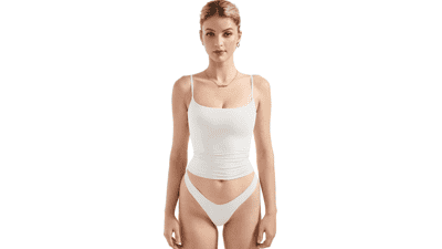 SUUKSESS Women Y2K Square Neck Tank Top
