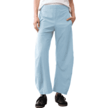 SeeLuNa Women’s Barrel Travel Pants – Elastic Waist, Tapered Leg, Pocketed