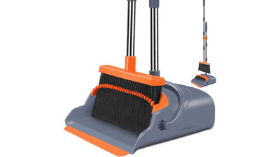 Self-Cleaning Broom & Dustpan Set for Pets
