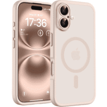 TOCOL iPhone 16 MagSafe Case – Desert Matte, Shockproof & Camera Protection