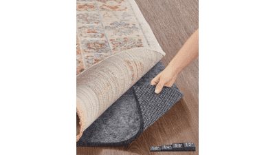 Veken 8x10 Non‑Slip Rug Pad with Felt & Silicone Backing