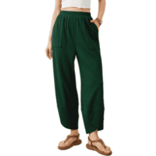 Xiaoxuemeng Women's Wide Leg Harem Pants with Pockets