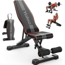 YOLEO Adjustable Weight Bench 827lbs Foldable Gym Bench