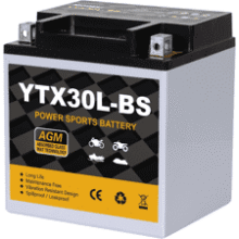 YTX30L-BS 12V 30Ah AGM Motorcycle Battery