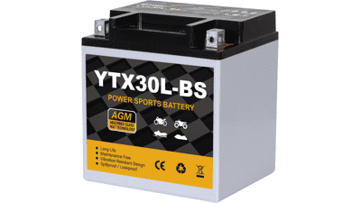 YTX30L-BS 12V 30Ah AGM Motorcycle Battery