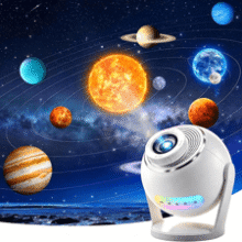 3D Galaxy Star Projector with Bluetooth Speaker