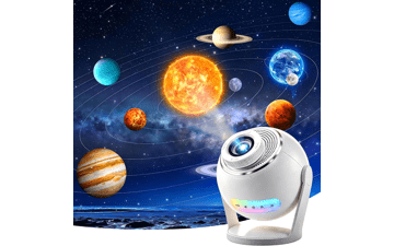 3D Galaxy Star Projector with Bluetooth Speaker
