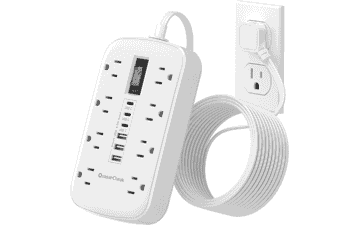 3FT Power Strip with 8 Outlets & 6 USB