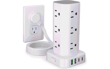 6FT Power Strip Tower Surge Protector