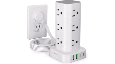 6FT Power Strip Tower Surge Protector