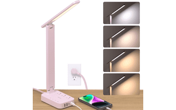 Addtam LED Desk Lamp with Power Strip