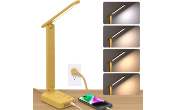 Addtam LED Desk Lamp with Power Strip