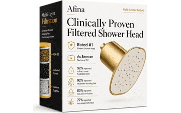 Afina Filtered Shower Head - Gold