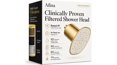 Afina Filtered Shower Head - Gold