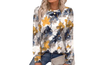 Alaroo Womens Long Sleeve Fall Tunic Tops