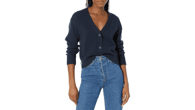 Amazon Essentials Women's Cotton Cardigan Sweater
