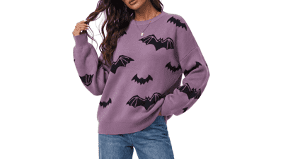 Arach&Cloz Women's Wool Blend Oversized Sweater
