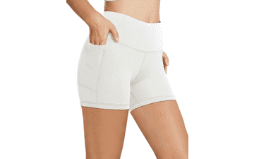Baleaf Women's High Waist Biker Shorts