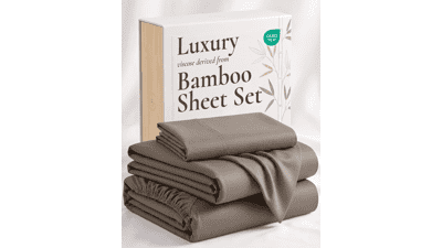 Bamboo Bed Sheet Set Twin Size