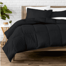 Bare Home Comforter Set - Ultra Soft Black