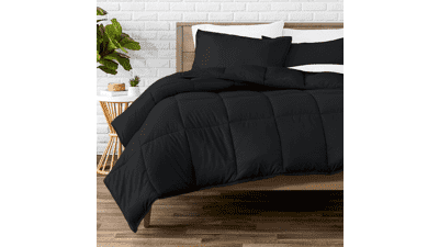 Bare Home Comforter Set - Ultra Soft Black
