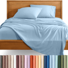 Bare Home Queen Sheet Set - Light Blue
