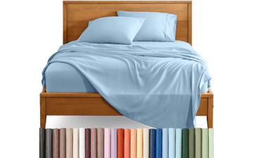 Bare Home Queen Sheet Set - Light Blue