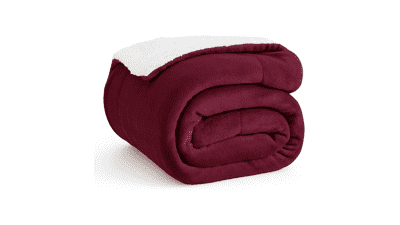 Bedsure Sherpa Fleece Throw Blanket