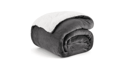 Bedsure Sherpa Fleece Throw Blanket