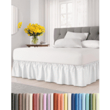 CGK Linens Wrap Around Bed Skirt