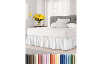 CGK Linens Wrap Around Bed Skirt