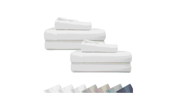 California Design Den Twin Cotton Sateen Bed Sheets Set