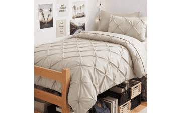 CozyLux Twin Comforter Set Beige
