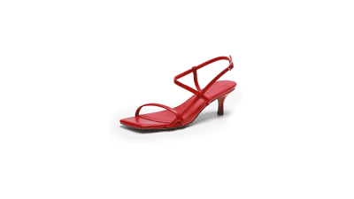 DREAM PAIRS Women's Kitten Heel Sandals