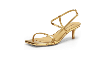 DREAM PAIRS Women's Kitten Heel Sandals