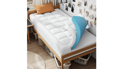 ELEMUSE Twin XL Memory Foam Mattress Topper