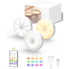 EZVALO RGB Under Cabinet Puck Lights